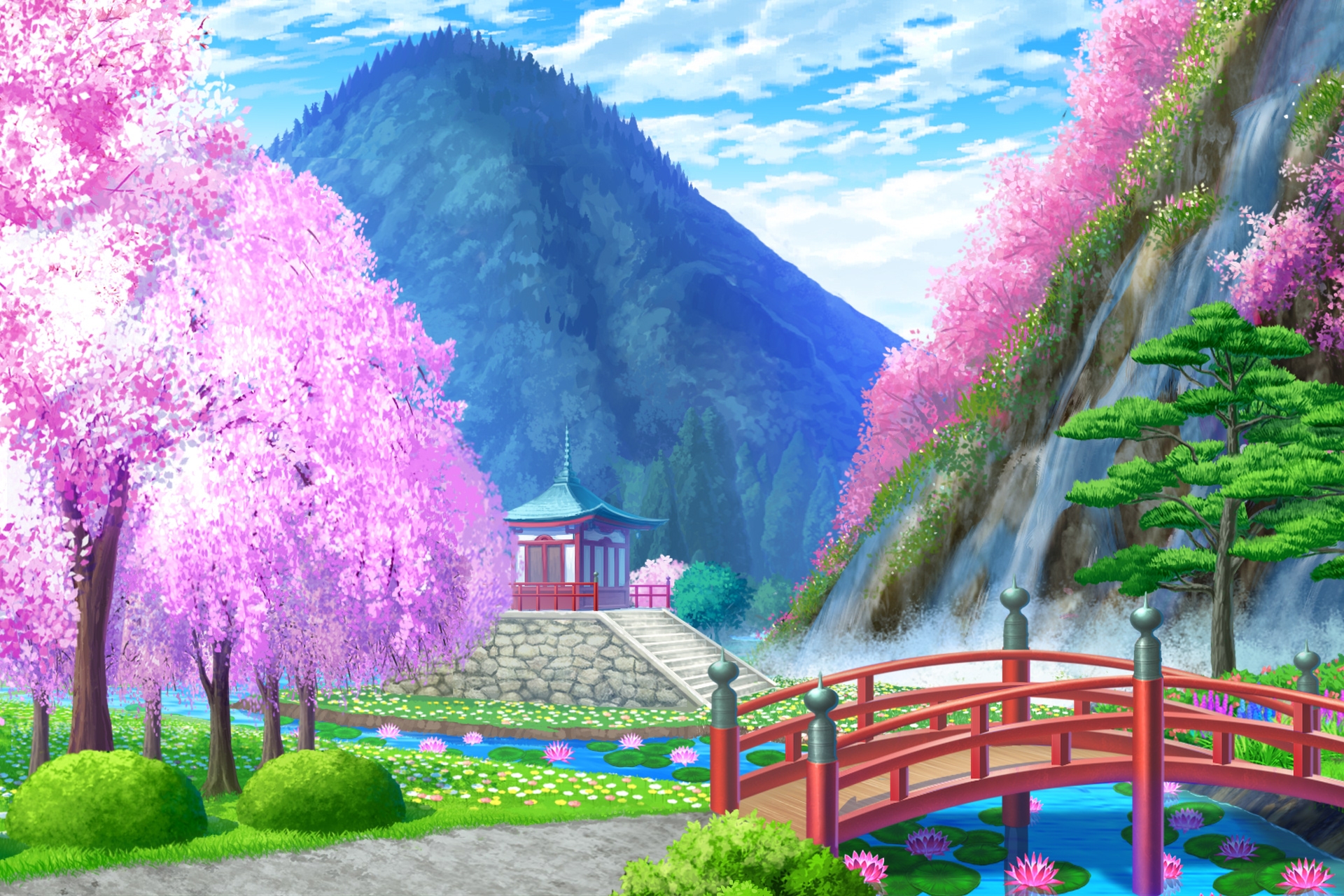 単品5種背景素材v95桃源郷