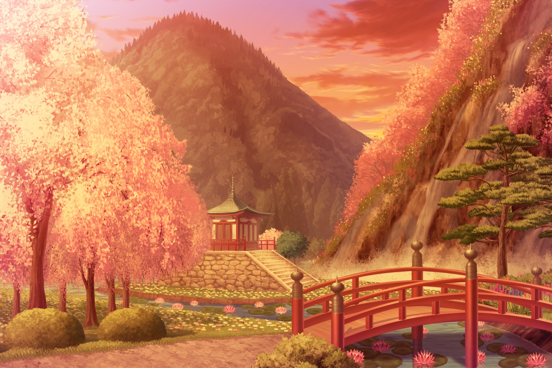 単品5種背景素材v95桃源郷