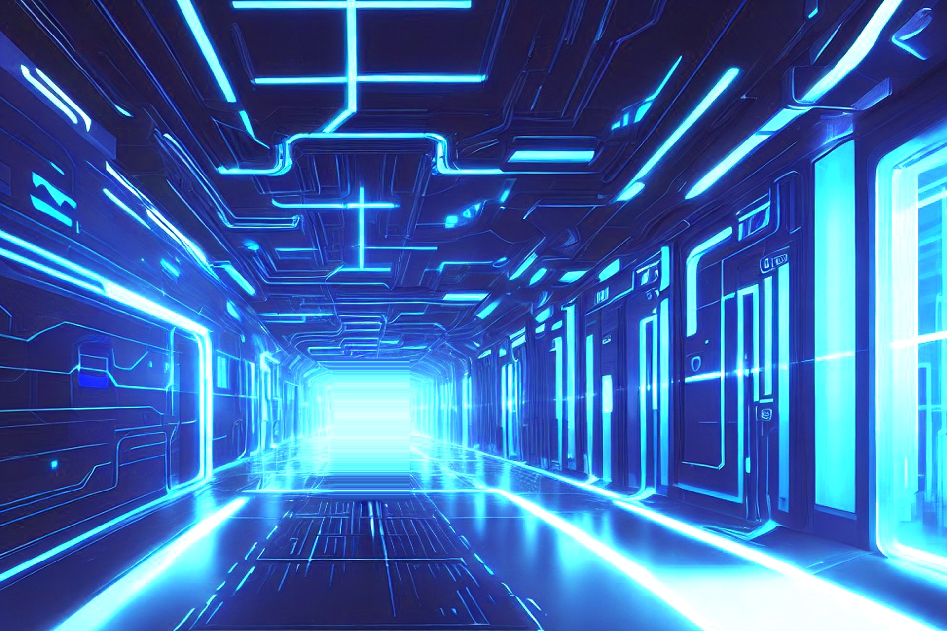 単品5種背景素材v97SF廊下