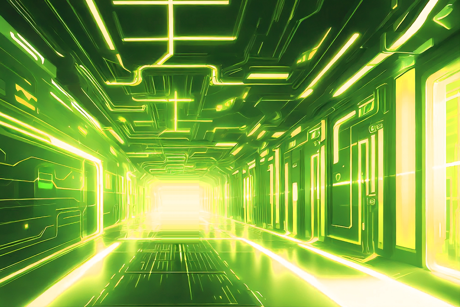 単品5種背景素材v97SF廊下