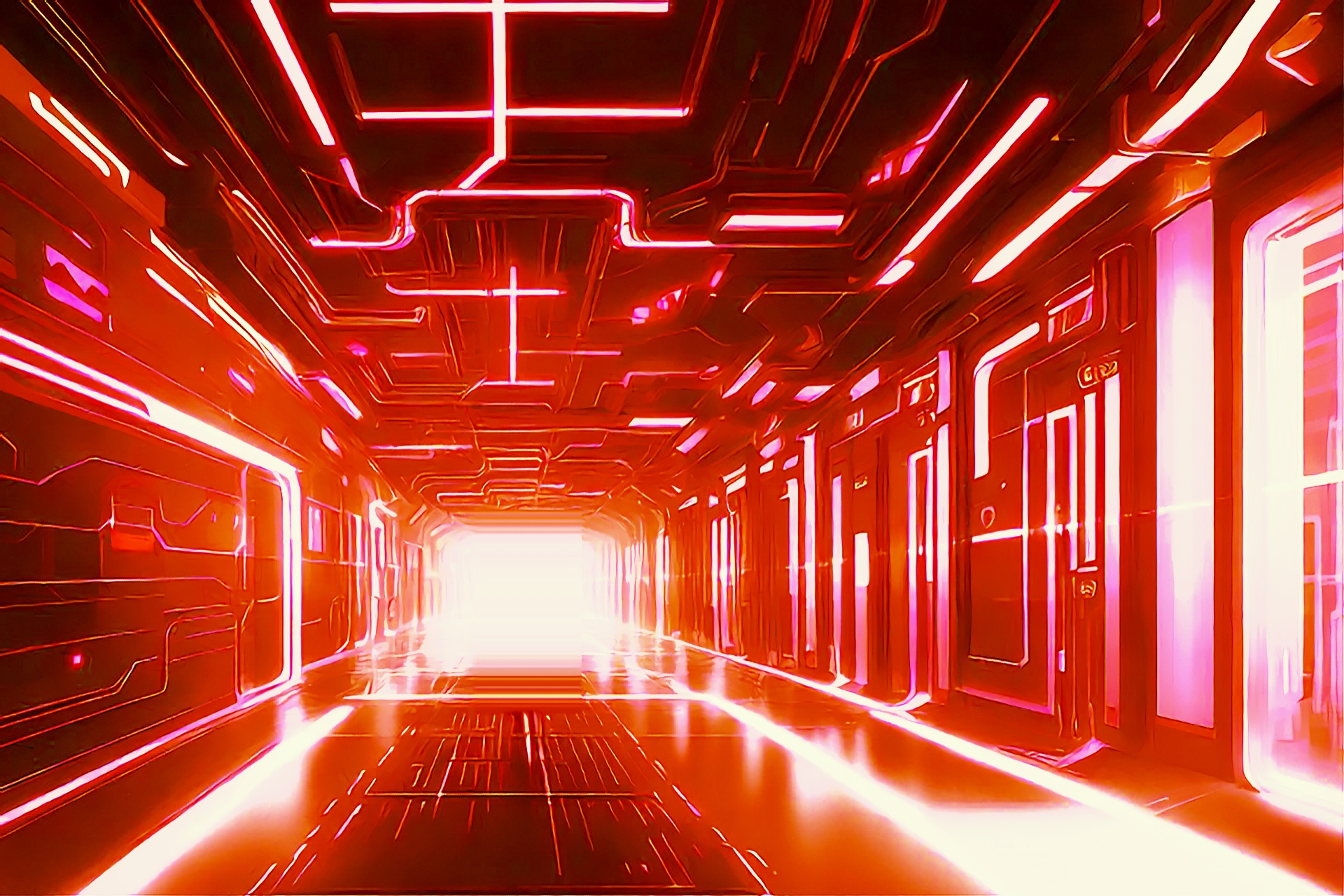 単品5種背景素材v97SF廊下