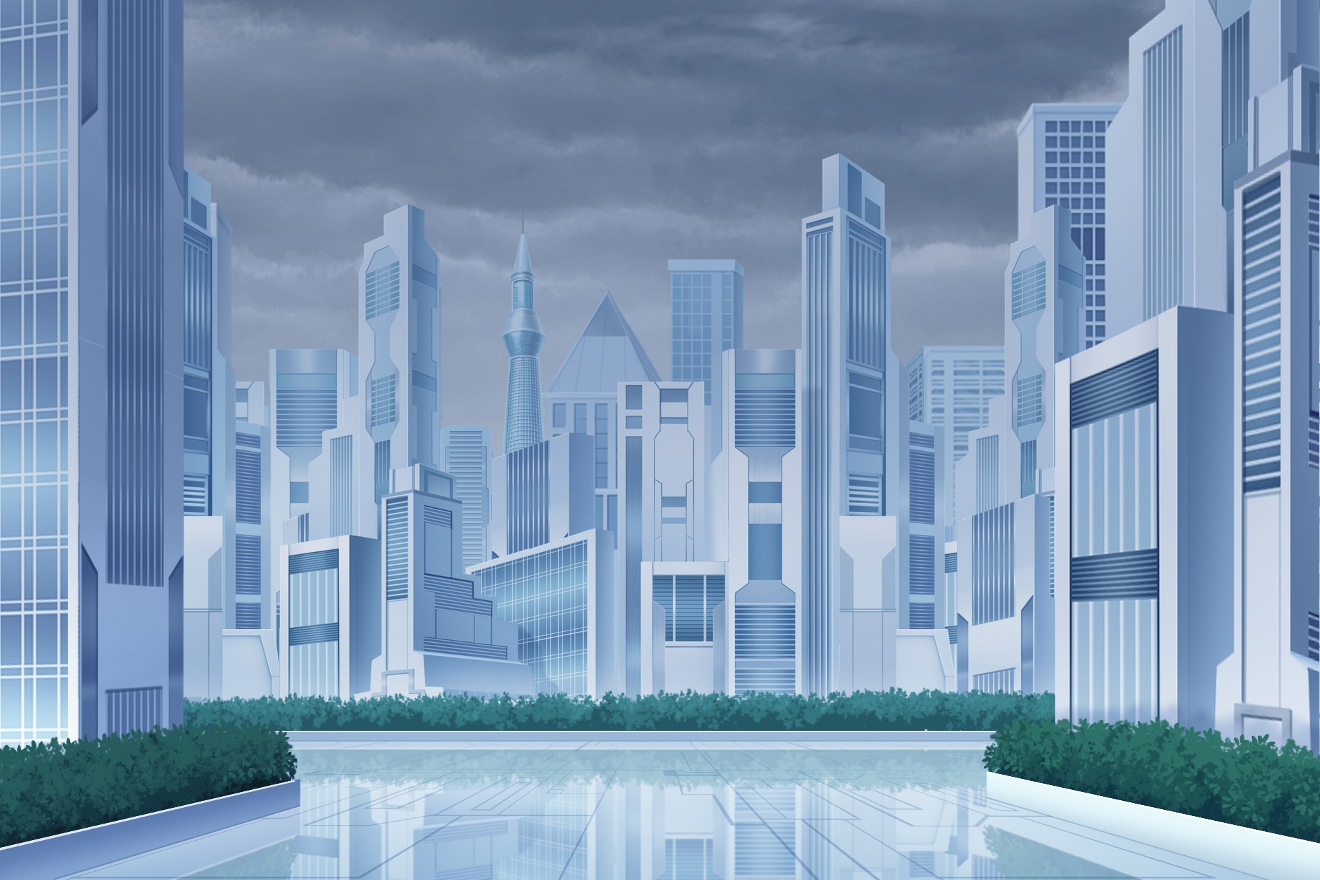 単品5種背景素材v98SF都市