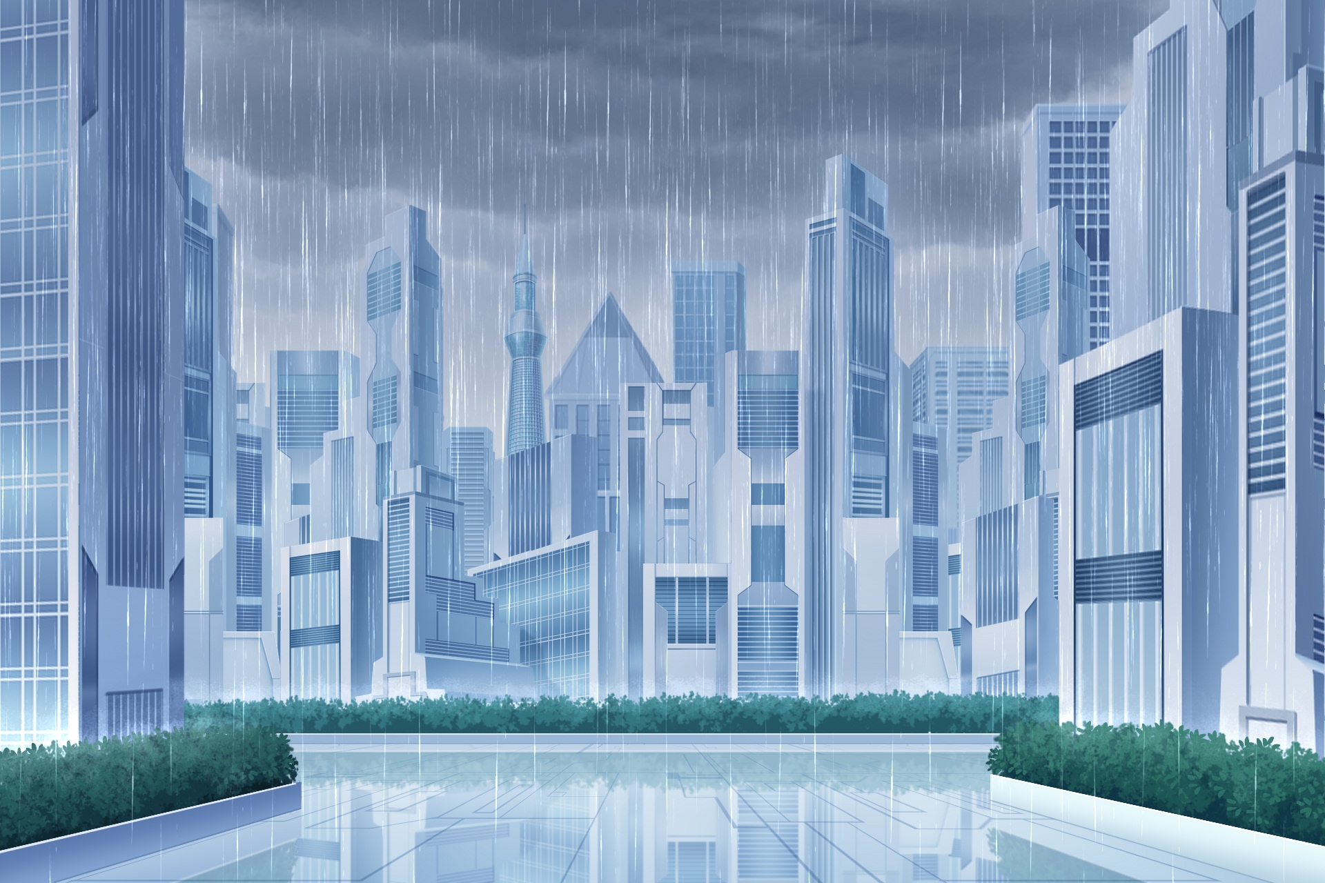 単品5種背景素材v98SF都市