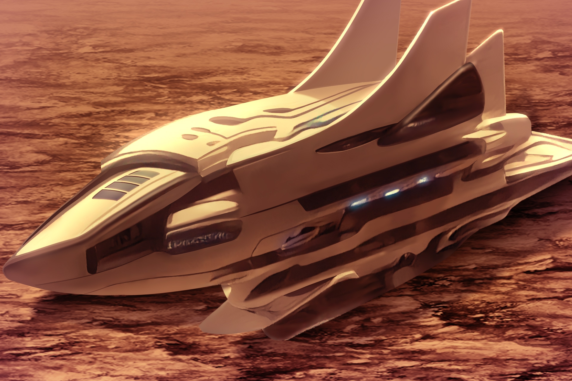 単品5種背景素材v99宇宙船外観