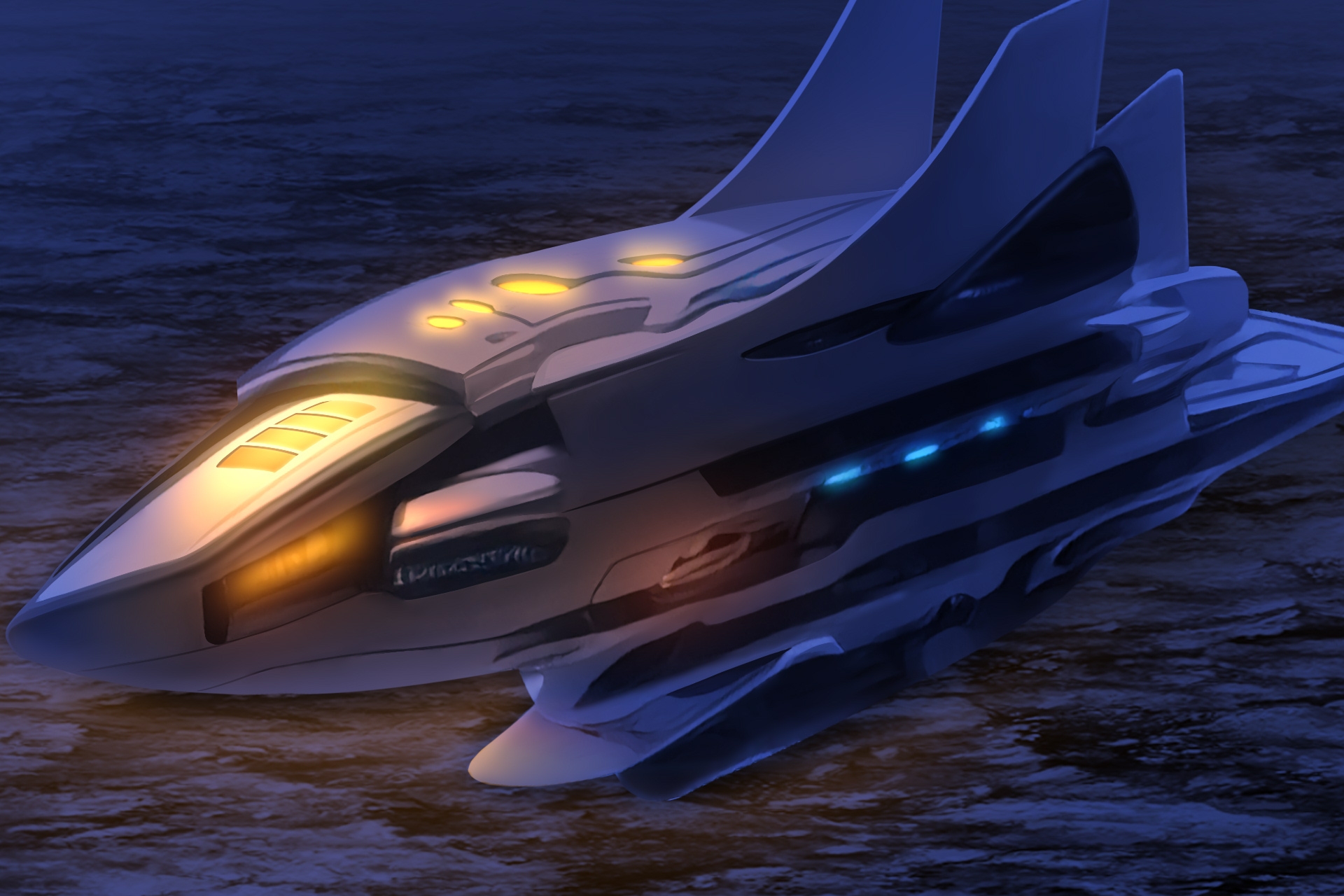 単品5種背景素材v99宇宙船外観