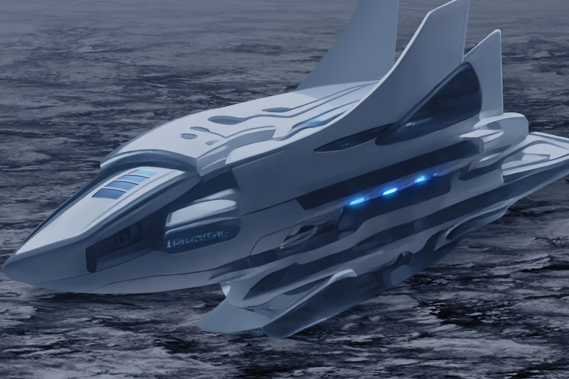 単品5種背景素材v99宇宙船外観