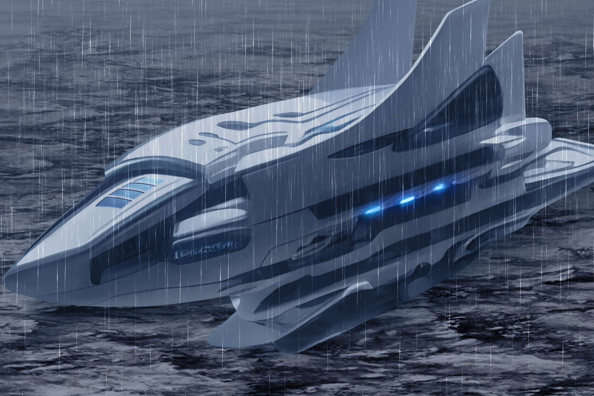 単品5種背景素材v99宇宙船外観