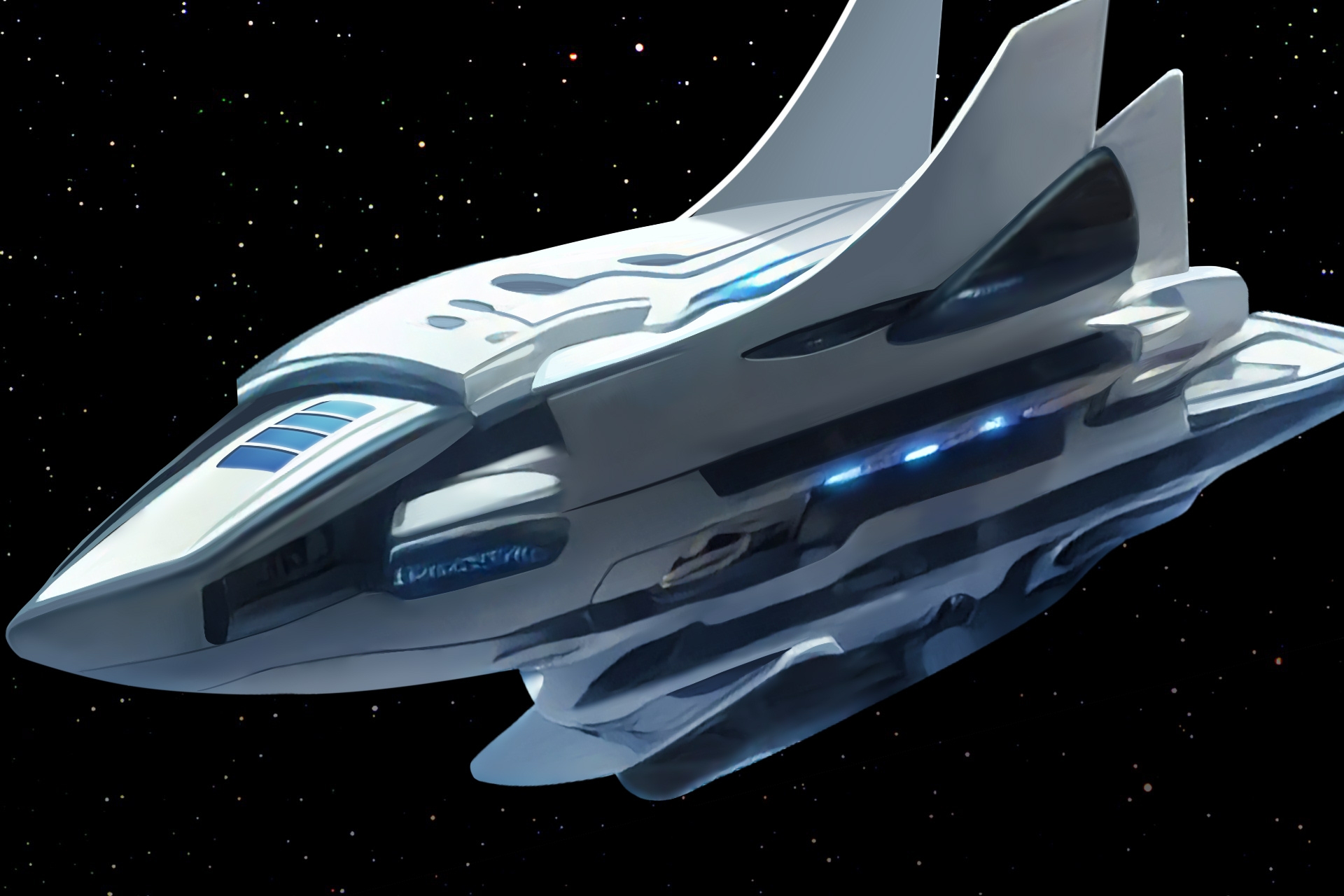 単品5種背景素材v99宇宙船外観