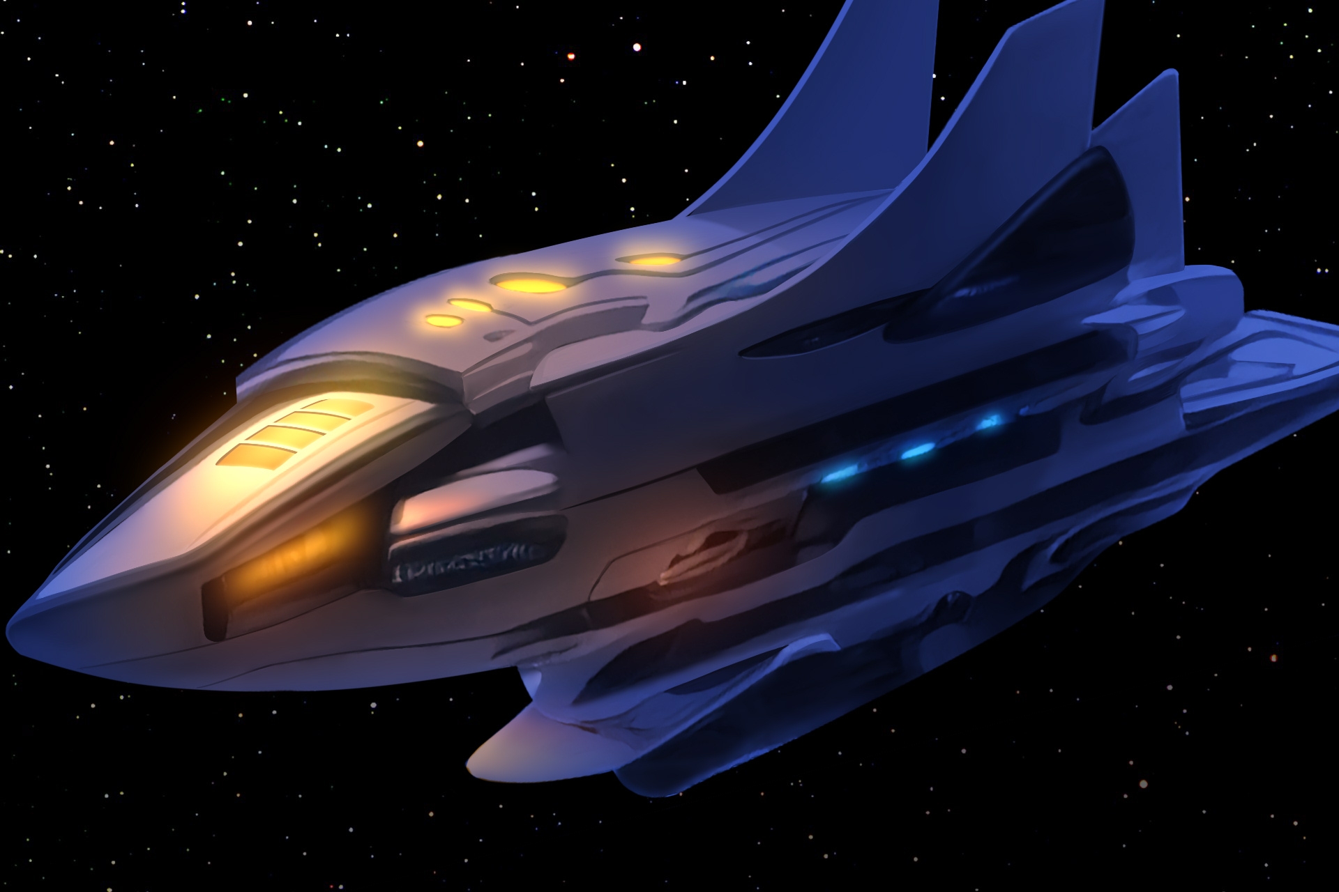 単品5種背景素材v99宇宙船外観