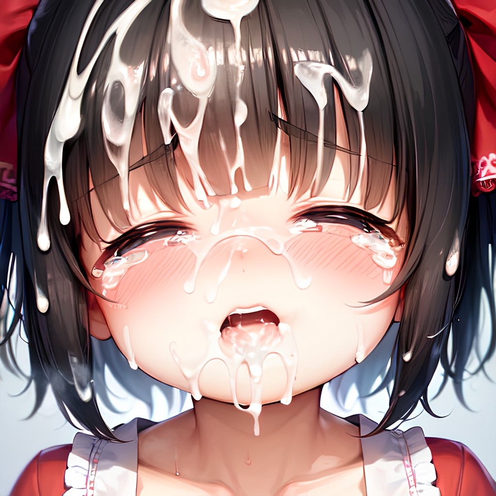 怯えるロリに大量ぶっかけ -精液まみれのドロドロ泣き顔-