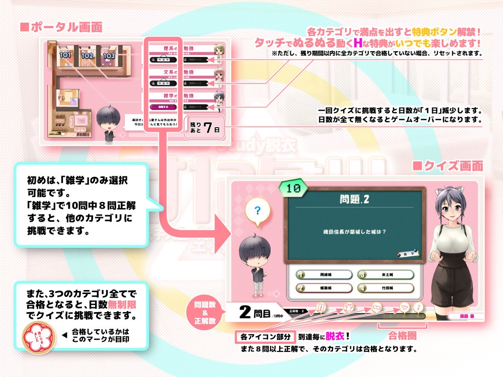 すたダツ(Study脱衣)