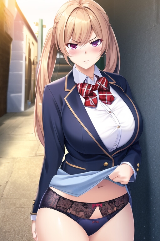 JKが嫌々だったり恥ずかしがりながらもパンツを見せてくれました。