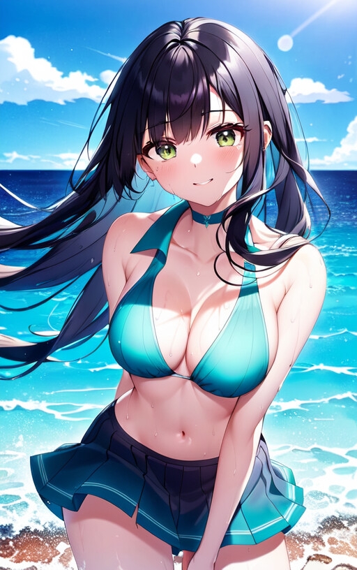 汗だく制服カノジョAIイラスト集(135枚)