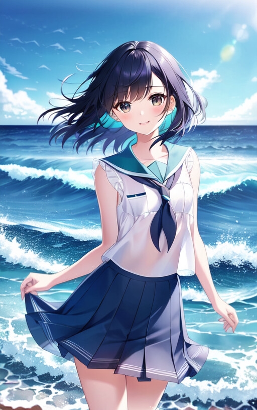 汗だく制服カノジョAIイラスト集(135枚)