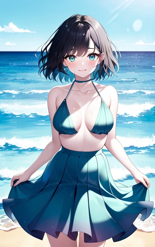 汗だく制服カノジョAIイラスト集(135枚)