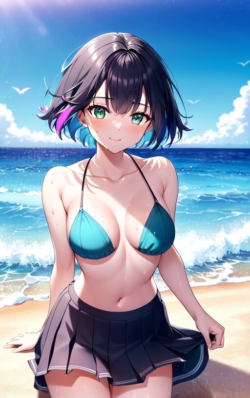 汗だく制服カノジョAIイラスト集(135枚)