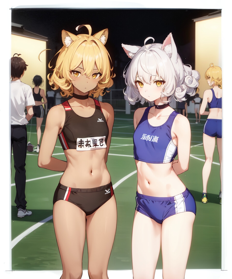 獣耳少女陸上部行動観察 #1 (136P)