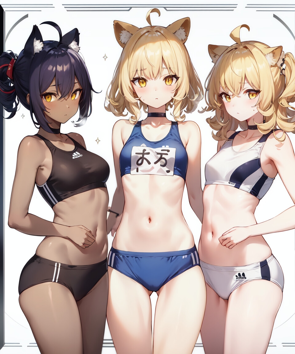 獣耳少女陸上部行動観察 #1 (136P)