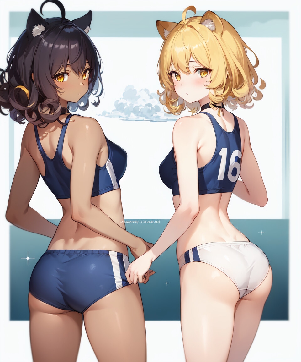 獣耳少女陸上部行動観察 #1 (136P)