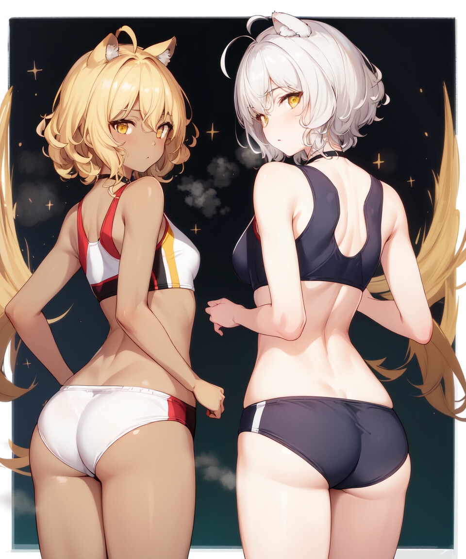 獣耳少女陸上部行動観察 #1 (136P)