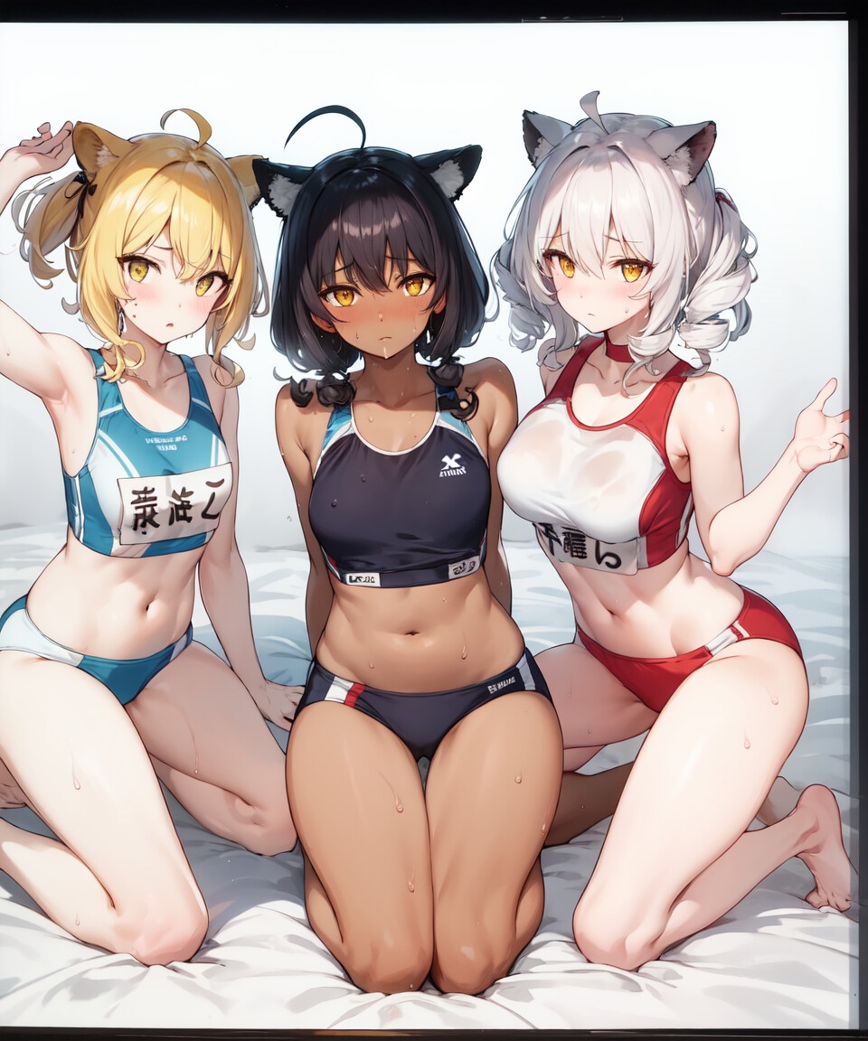 獣耳少女陸上部行動観察 #1 (136P)