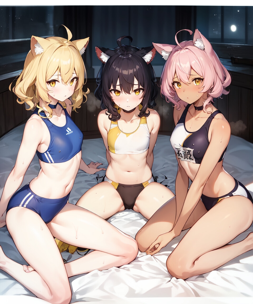 獣耳少女陸上部行動観察 #1 (136P)