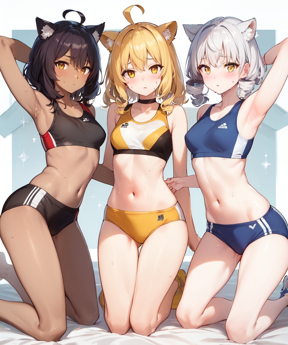 獣耳少女陸上部行動観察 #1 (136P)