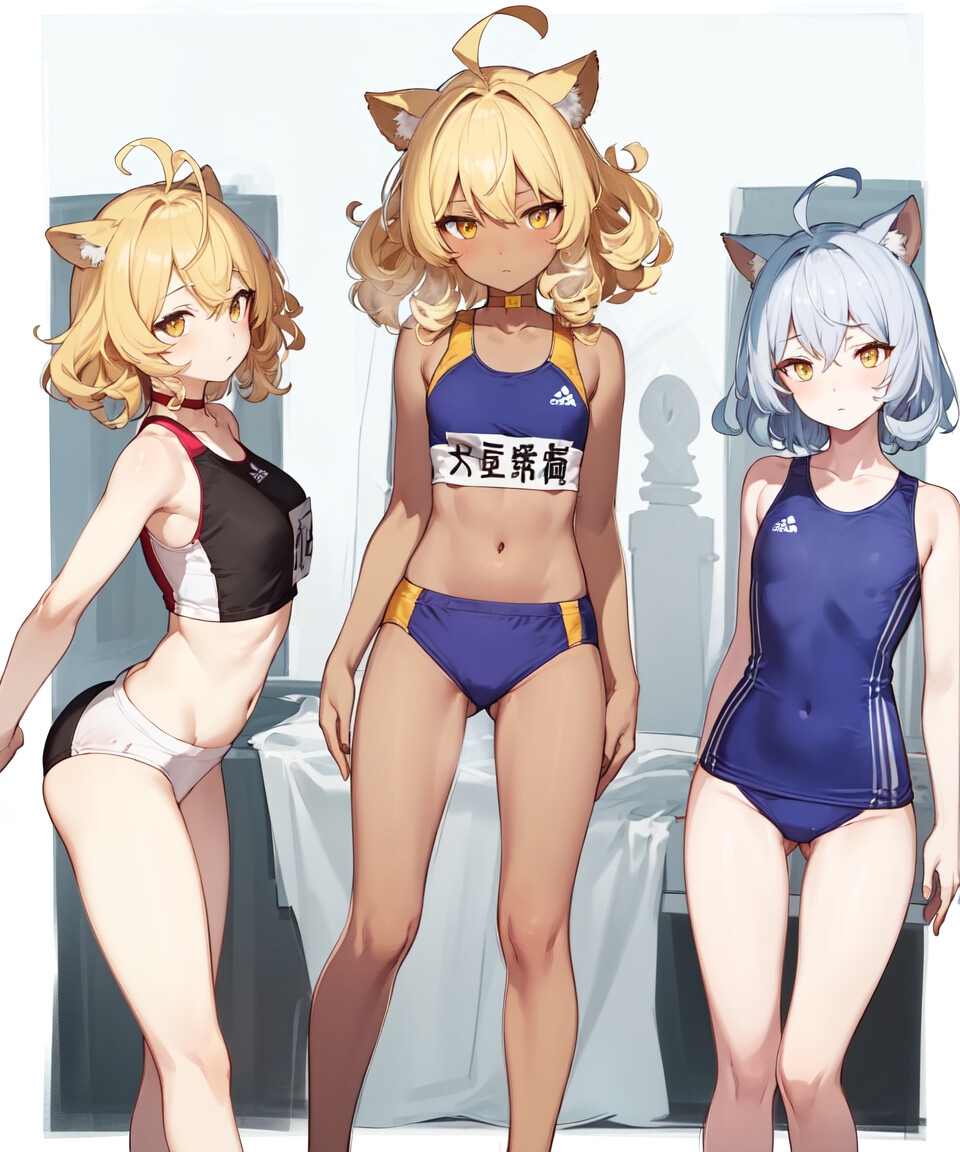 獣耳少女陸上部行動観察 #1 (136P)