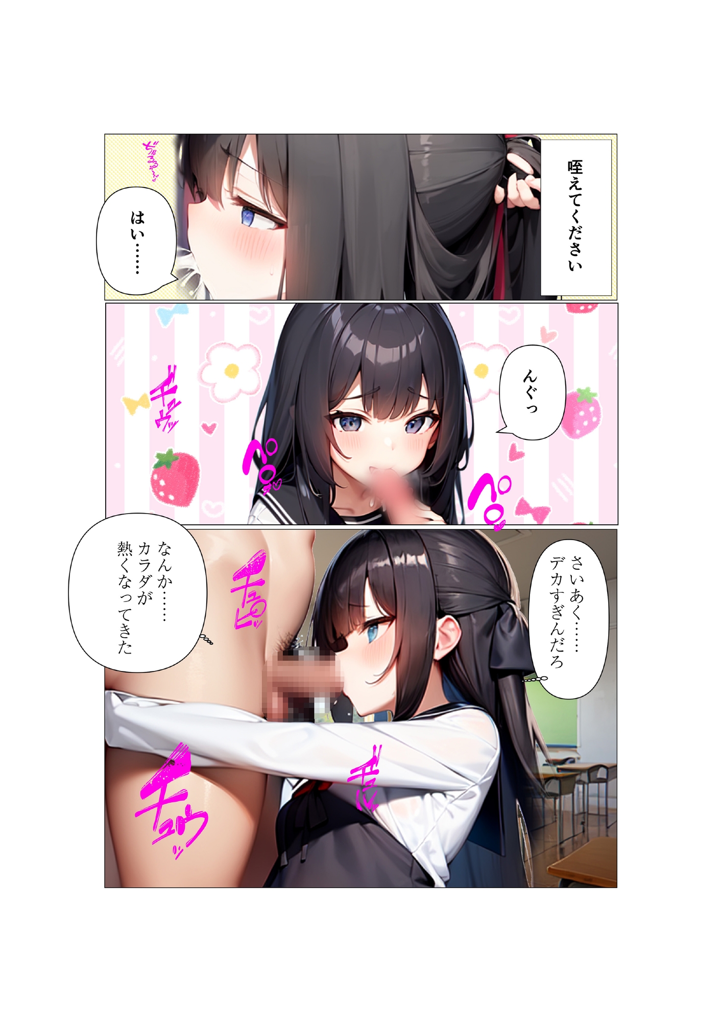 おま○こ検査 生意気JKわからせ指導【フルカラー16p】おまけイラスト付き