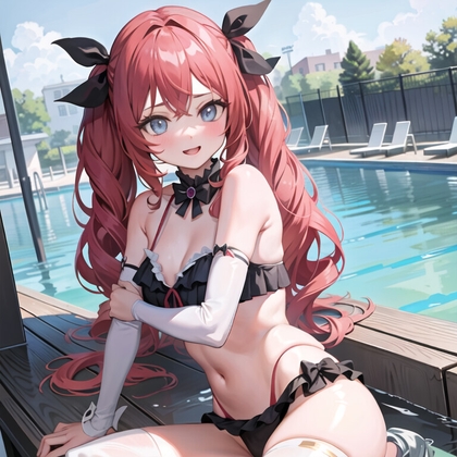 インドア水着女の子