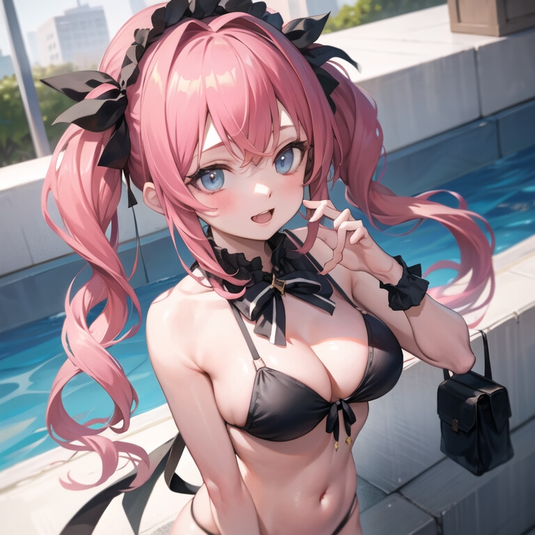 インドア水着女の子