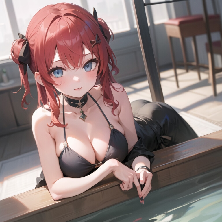 インドア水着女の子