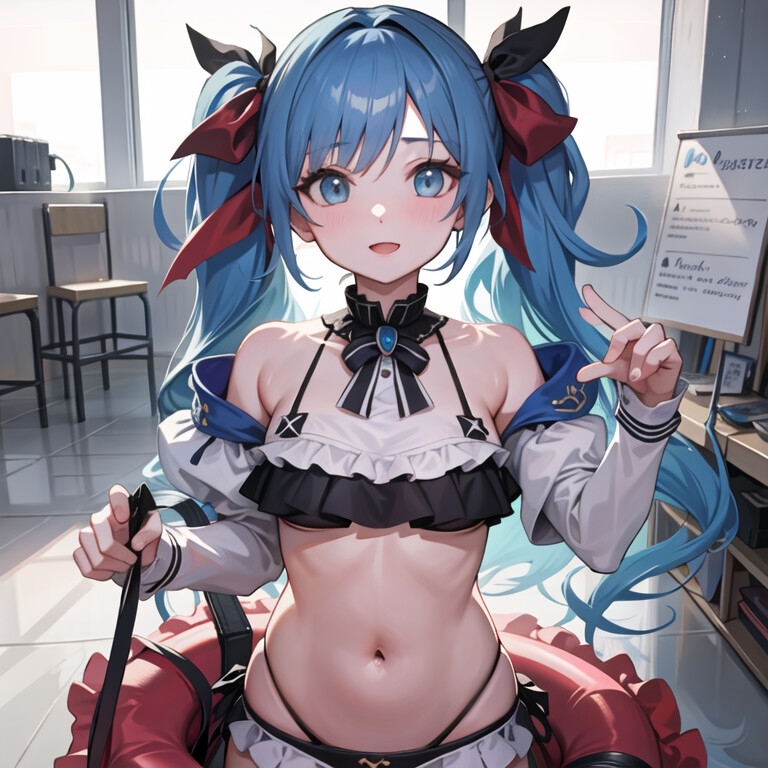 インドア水着女の子