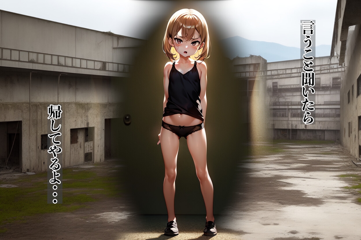 【クソガキ】近所のムカつくギャルママの娘を誘拐。山奥で見つけた廃工場でひん剥いて撮影してやった。〜クソ生意気な金髪○学生〜