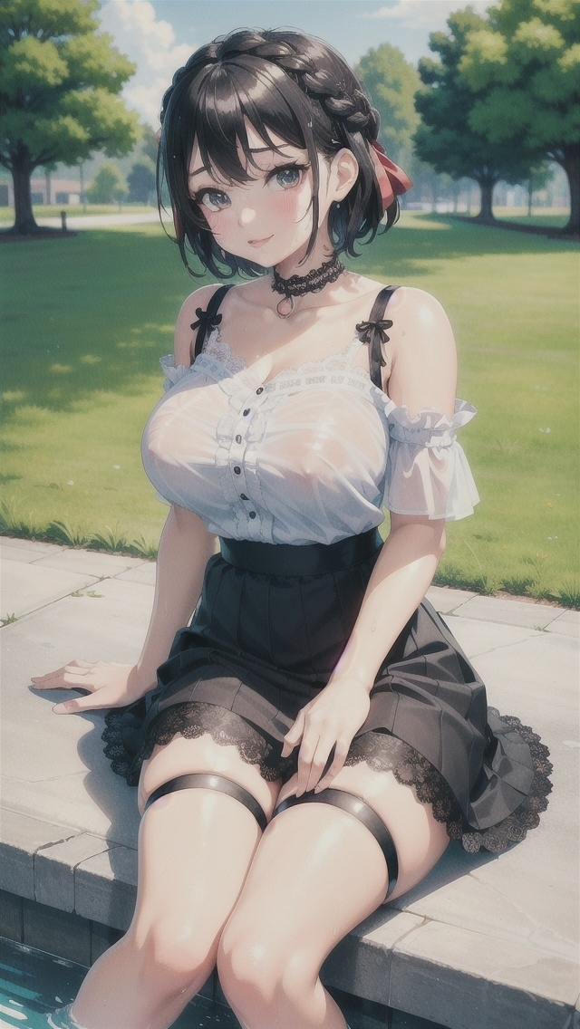 【スマホ縦画面用】黒髪ショート少女えっち脱衣シーン【最新技術!1000枚】