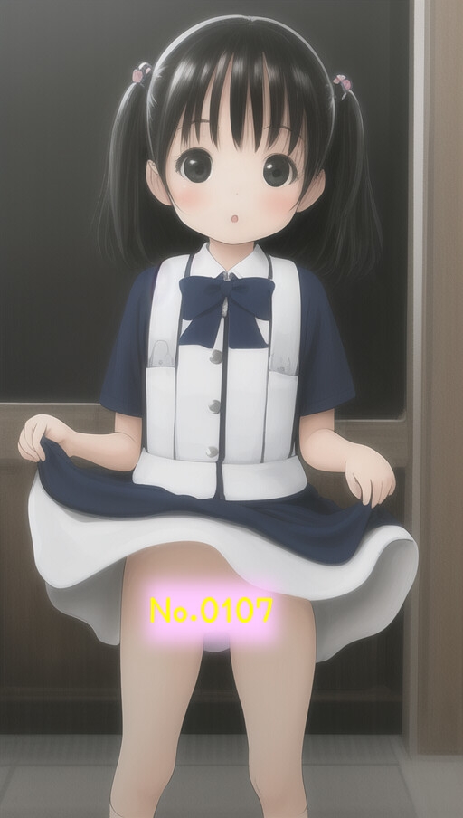 パイ〇ン女子たちの制服たくし上げ(複数AIモデル使用)