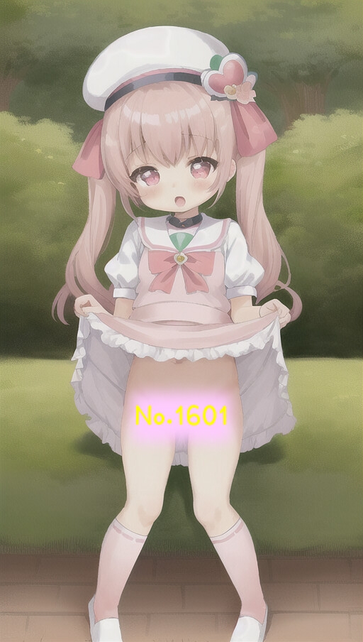 パイ〇ン女子たちの制服たくし上げ(複数AIモデル使用)