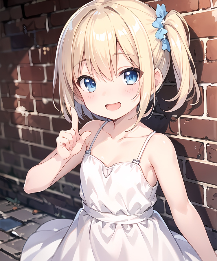 金髪碧眼サイドポニーテールロリ写真集