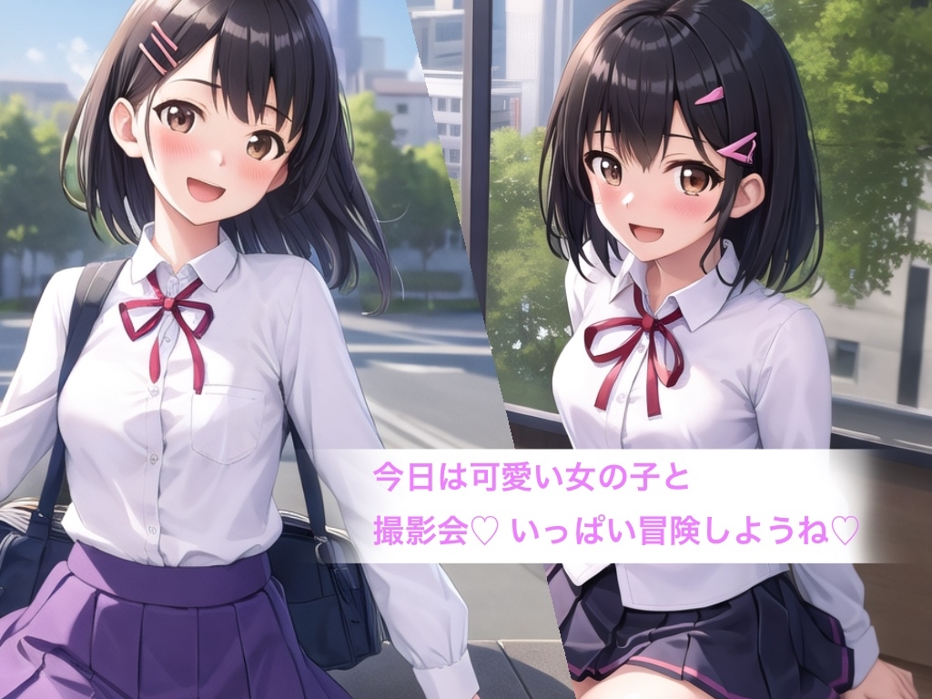 黒髪ボブ娘 撮影会エロCG集【AI生成】