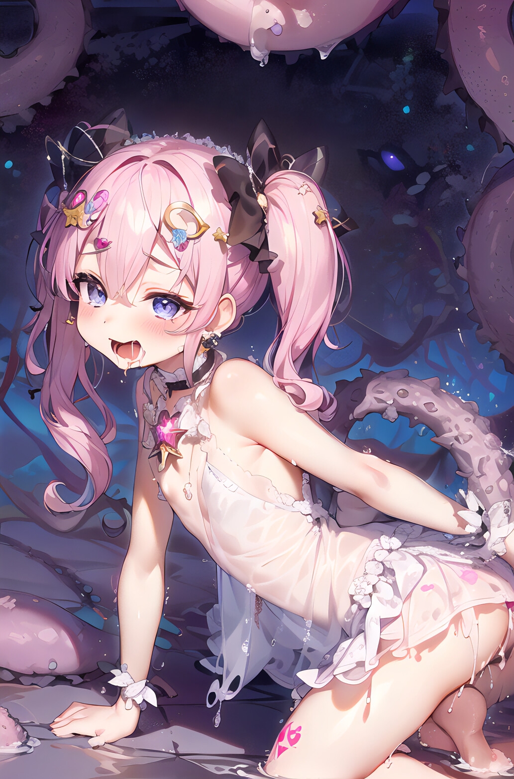 ロリ魔法少女触手姦CG集