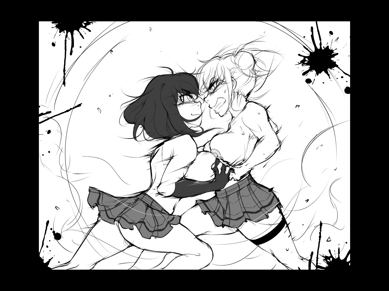 甘いヴィランのリベンジ! 死闘のキャットファイト!