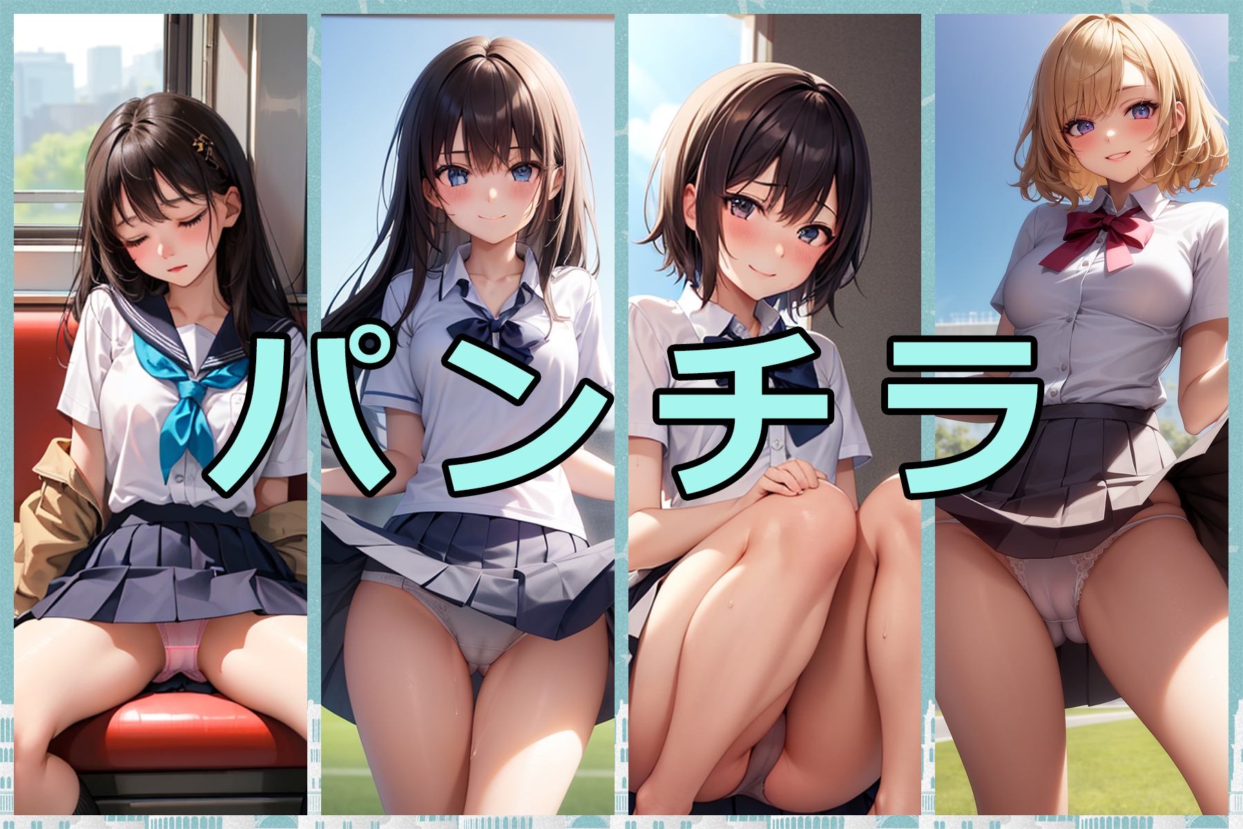 200枚収録! AI画像集 バック・パンチラ・騎乗位・中出し詰め合わせ