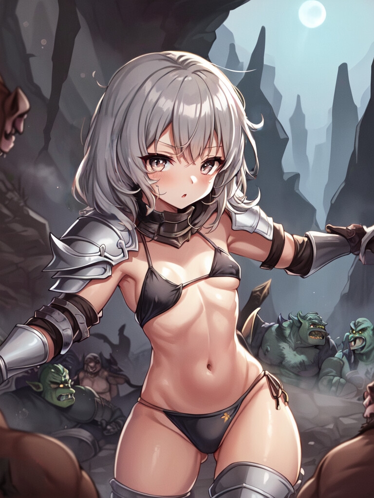 オークに襲われた少女