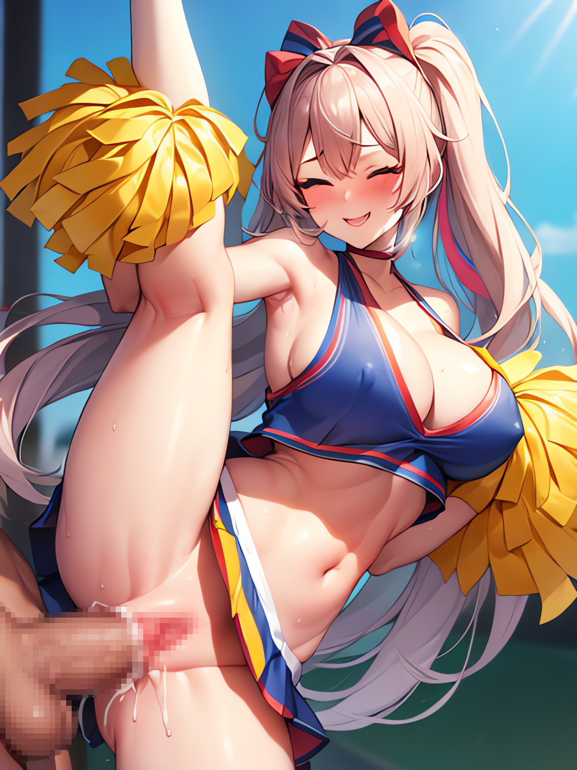 笑顔で楽しむ♪エッチなチアガールイラスト集