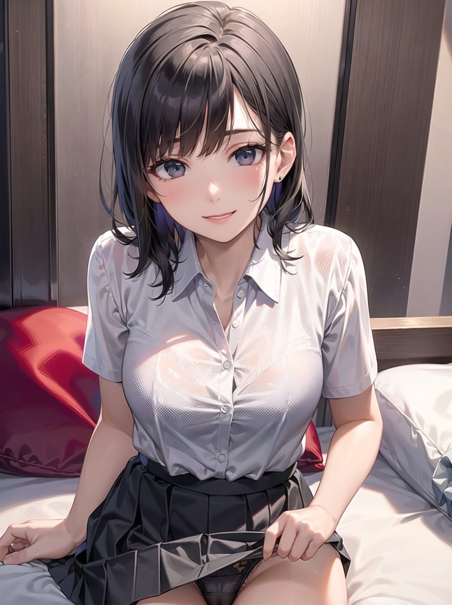 4種のコスチュームの美少女たち!