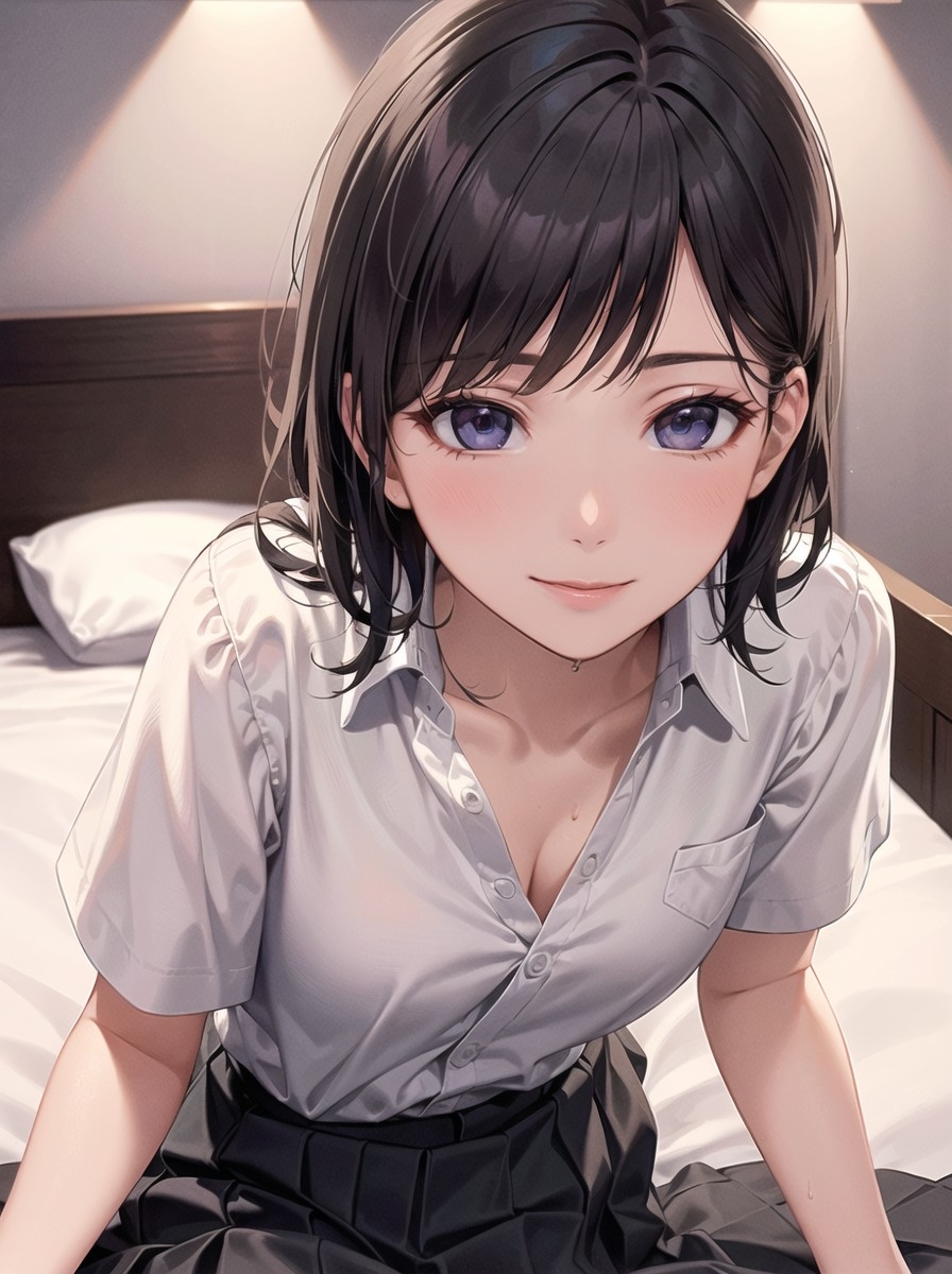 4種のコスチュームの美少女たち!