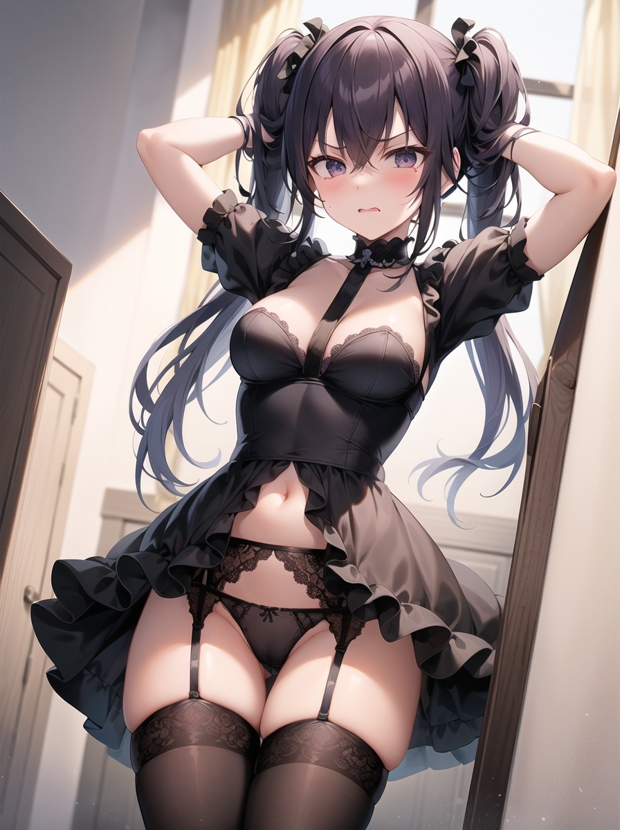 4種のコスチュームの美少女たち!