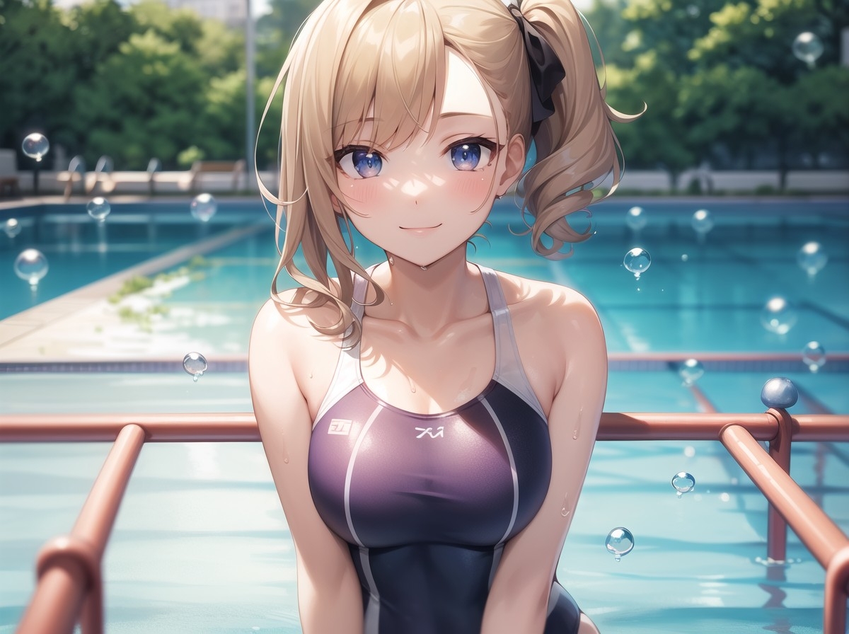 4種のコスチュームの美少女たち!