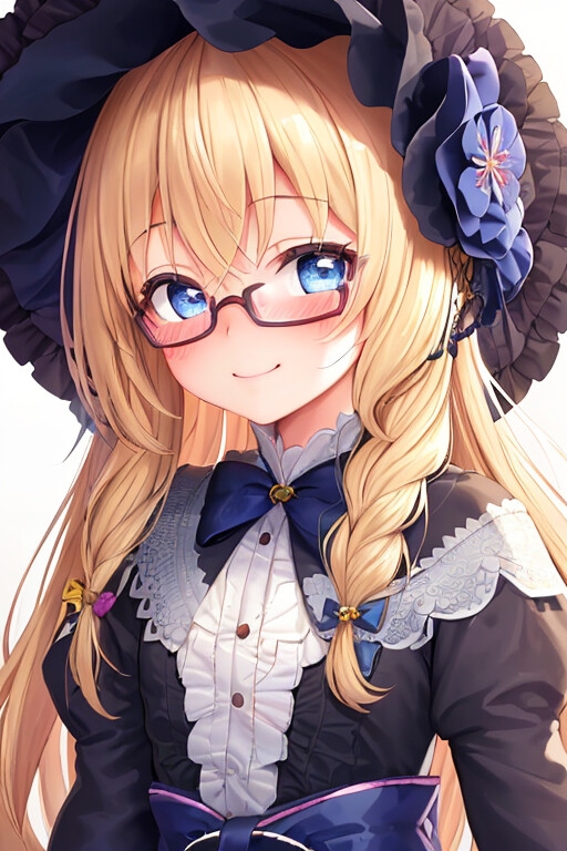 金髪碧眼ロリータ着物な眼鏡っ子