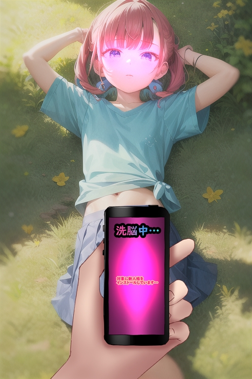 スマホアプリで〇リを強制悪堕ち魔法少女化